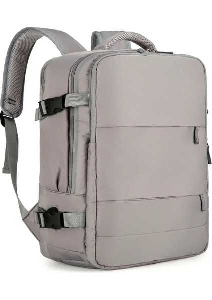 Çok Fonksiyonel Seyahat Çantası, Büyük Kapasiteli Sırt Çantası, Erkek ve Kadın Kampüs Ortaokul Yüksek Çanta Rengi: Gri/boyut: 41CM-45CM (Yurt Dışından)