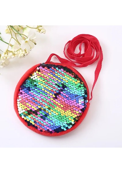 Anaokulu 2 Ila 4 Yaşında Kızlar Messenger Çantası Moda Prenses Kız Bebek Sevimli Pul Pul Pullu Omuz Çantası Para Çantası Çantası: Renkli (Yurt Dışından)