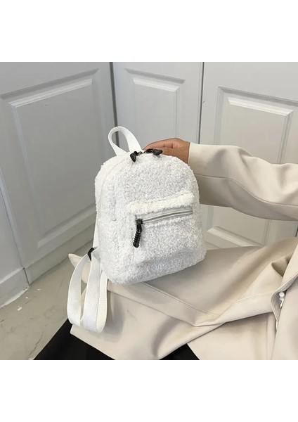 Çocuklar Için Sevimli Mini Peluş Sırt Çantası Yetişkin Ebeveyn-Çocuk Omuz Çantası Sonbahar Kuzu Polar Yüksek Kapasiteli Kore Öğrencisi Samll Backpackcolor: Stil 4 (Yurt Dışından)