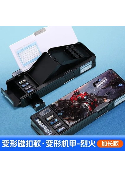 Yükseltilmiş Kırtasiye Kutusu Çok Fonksiyonlu Düğme Manyetik Emme Kalem Kutusu Büyük Kapasiteli Çift Taraflı Öğrenciler Renk: 14 (Yurt Dışından)