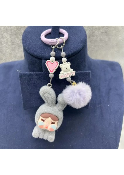 Yeni Crybaby Keychain Üç Boyutlu Bebek Okul Çantası Dekorasyonu Kawaii Karikatür Erkek ve Kadın Telefon Zinciri Çocuk Günü Hediye Renk: C (Yurt Dışından)
