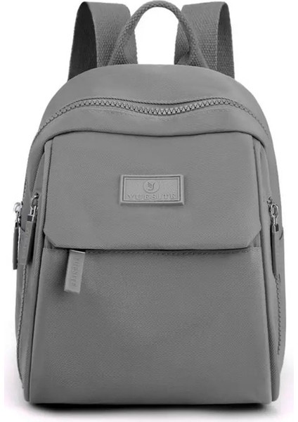 Hafif Kadınlar Sırt Çantası Moda Su Geçirmez Büyük Kapasiteli Okul Sırt Çantası Aşınma Dirençli Mini Sırt Çantası Genç Kızlar Renk: Gri (Yurt Dışından)