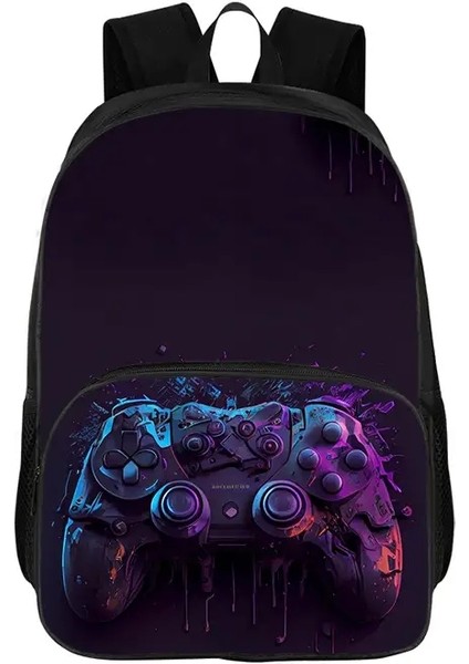 Hafif Oyun Denetleyici Sırt Çantası Çift Katmanlı Kalınlaştırılmış Okul Çantası 40CM/15.7INCH Sırt Çantası Erkek Kadın Bilgisayar Sırt Çantası Renk: 3 (Yurt Dışından)