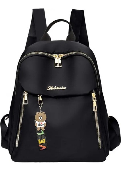 Oxford Kumaştan Yapılmış Nötr Stil Sırt Çantası, Çift Omuzlu Çanta, 2025 Yeni Model, Hem Erkekler Hem De Kadınlar Için Uygun, Şık Acolor: Siyah (Yurt Dışından)