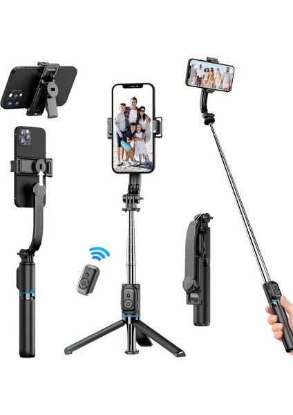 Selfie Sopa Tripod Standı ve Uzaktan, 42 "genişletilebilir Selfie Çubuğu iPhone 15 14 13 12 Pro Max Android Galaxy S23 S22COLOR: Siyah (Yurt Dışından)