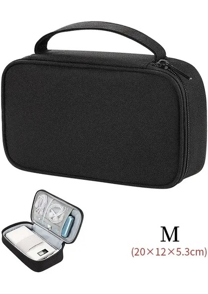 Büyük Seyahat Kabloları, Doku Torbaları, Depolama Torbaları, Taşınabilir Su Geçirmez Depolama Torbaları, Veri Kabloları ve Cihazlar Renk: Siyah M (Yurt Dışından)