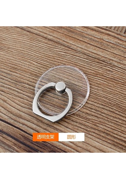Evrensel Stent Cep Telefonu Tutucu Stand Parmak Yüzüğü Magnicy Için Sevimli Cep Telefonu Için Manyetik Iphone Xs Max 8 Ccolor Için Şeffaf Tutucu: A23-ROUND (Yurt Dışından)