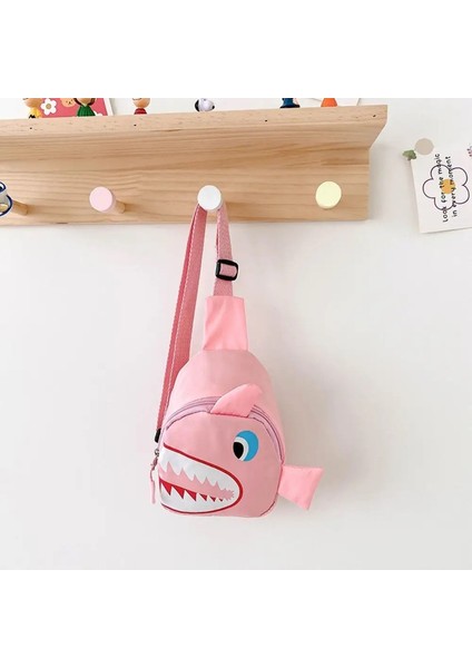 Karikatür Köpekbalığı Deseni Çocuk Su Geçirmez Naylon Crossbody Göğüs Çantası Karikatür Köpekbalığı Bel Çanta Çocuklar Için Erkek Kızlar Kızlar: Koyu Mavi (Yurt Dışından)