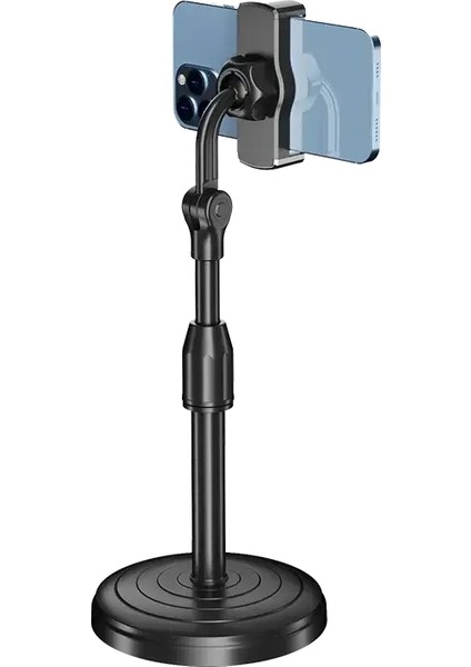 360 ° Döndürülebilir Ağırlıklı Anti -Lip Taban Masaüstü Masası Tembel Katlanabilir Ayarlanabilir Esnek Kol Evrensel Tutucu iPhone Samsungcolor: Siyah (Yurt Dışından)
