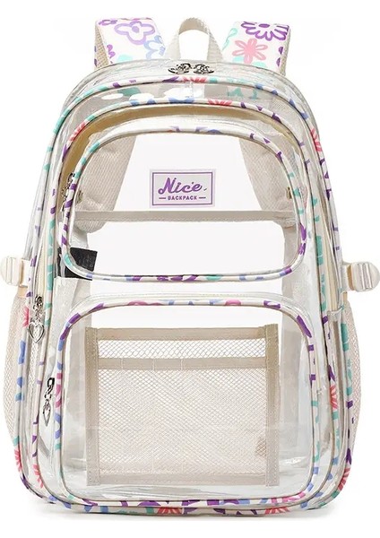 Kadınlar Için Şeffaf Sırt Çantası Büyük Kapasiteli Sıradan Çocuklar Sırt Çantası Okula Geri Okul Çantaları Kız Tasarımcı Çantaları Için (Yurt Dışından)