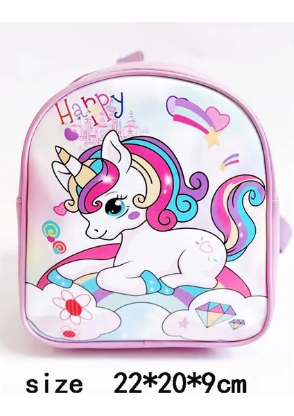 Unicorn Sırt Çantası Çocuk Kızların Açık Snackbags Moda Çocuk Anaokulu Karikatür Okul Çantası Benzersiz Hediye Backpackscolor: Mor (Yurt Dışından)