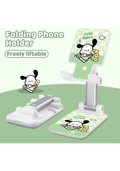 Sanrio Masa Telefon Tutucu Hello Kitty Kuromi Cinnamoroll Pochacco Katlanabilir Masaüstü Cep Telefonu E Ayarlanabilir Telefon Stand Renk: Pochacco (Yurt Dışından)