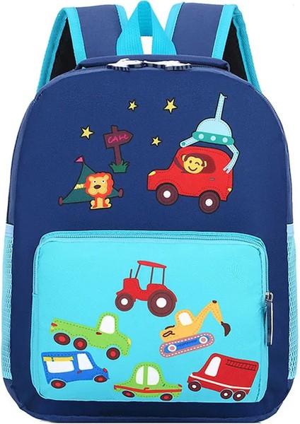 Karikatür Otomobil Anaokulu Sırt Çantaları Kişiselleştirilmiş Işlemeli Adı Çocuk Okul Çantaları Özel Adı Bebek Giden Atıştırmalık Çantalar (Yurt Dışından)