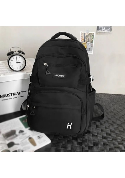 Kadınlar Için Büyük Kapasiteli Sırt Çantası, Lise ve Üniversite Öğrencileri Için Çok Yönlü, Öğrenciler Için Sırt Çantası: Bej (Yurt Dışından)