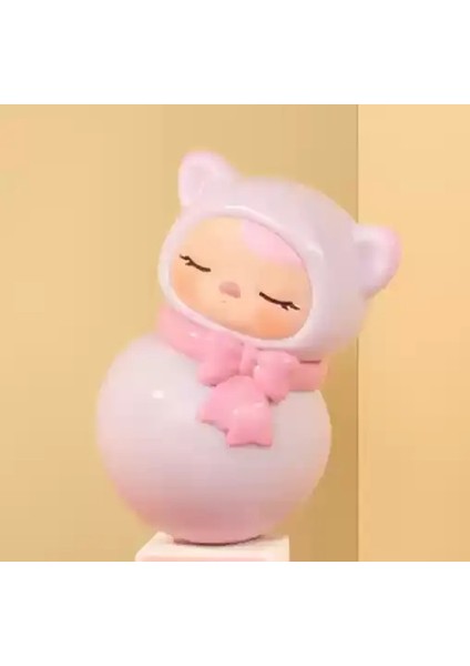 Blind Box Pucky Roly Poly Kitty Tumbler Serisi Garaj Kiti Sevimli Süslü Tumbler Koleksiyon Masaüstü Çocuk Oyuncak Noel Model Hediye Kilo: L (Yurt Dışından)