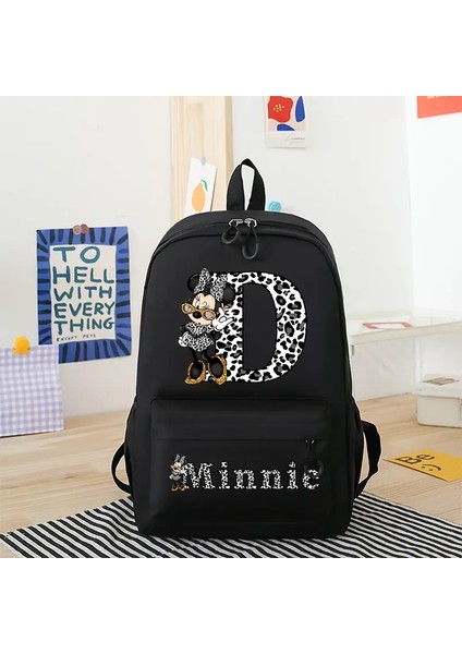 Minnie Mouse Disney Kızlar Erkekler Karikatür Sırt Çantası Anime Sırt Çantası Nefes Alabilen Öğrenci Okul Çantası Renk: MLS3046S-MLS3079X (Yurt Dışından)