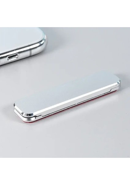 Katlanır Mini Metal Telefon Tutucu Alüminyum Alaşım Katlanabilir Masaüstü Stand 360 Dönen Evrensel Cep Telefon Masası Bracketcolor: Siyah (Yurt Dışından)