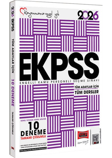 2026 E-Kpss Tüm Adaylar Için Tam Not Serisi Özet Ders Notu-Çözümlü Soru Bankası-Çözümlü 10 Deneme fırsatları