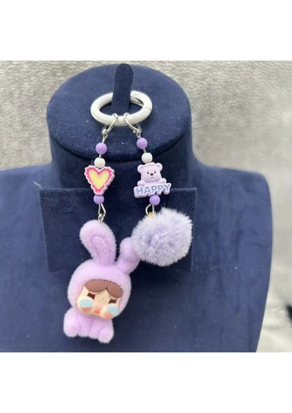 Yeni Crybaby Keychain Üç Boyutlu Bebek Okul Çantası Dekorasyonu Kawaii Karikatür Erkek ve Kadın Telefon Zinciri Çocuk Günü Hediye Rengi: D (Yurt Dışından)