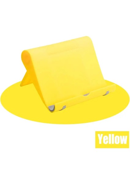 Cadaget Aksesuarları Esnek Katlanabilir Cep Telefonu Tablet Masası Stand Stand Tutucu Akıllı Telefon Braketi Mobilephone Stand Renk: Sarı (Yurt Dışından)
