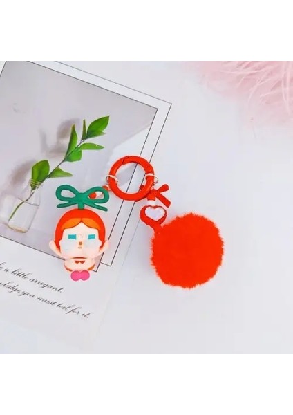 Yeni Mini Crybaby Anahtarlık Çizgi Film Yaratıcı Üç Boyutlu Bebek Okul Çantası Kolye Araba Anahtar Zinciri Kadınlar ve Erkekler Hediye Scolor: F (Yurt Dışından)