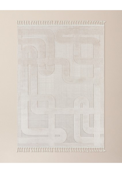 Toulon Halı - Bej - 160X230 cm