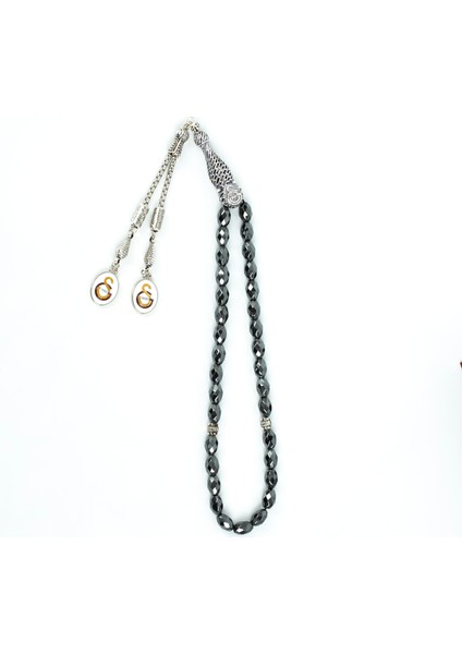 Gs Fasetli Arpa Hematit Doğaltaş Tespih