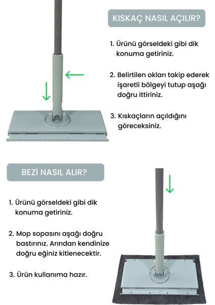 Vergina Akıllı Mop Paleti Kullan At Bez Uyumlu Mop Bezi Otomatik Yüzey Temizlik Mop Seti fiyatları