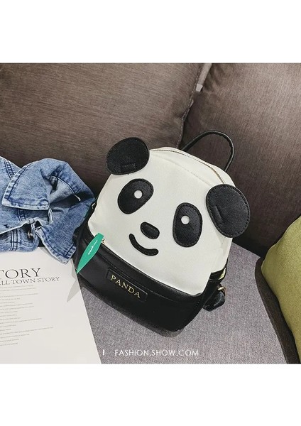 Çocuklar Için Çocuk Okul Çantaları Çocuk Çanta Anaokulu Yeni 3-4-7 Kız Boy Basit Moda Işık Panda Sevimli Okul Sırt Çantası Rugzak Renk: Büyük Siyah (Yurt Dışından)