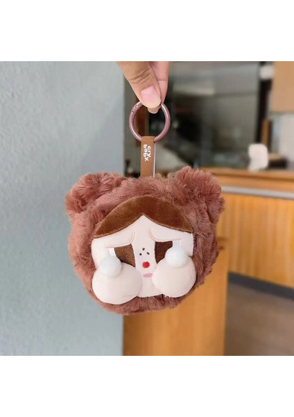 Karikatür Crybaby Peluş Peluş Anahtar Bebek Bag Aksesuarları Kawaii Bebek Kulaklık Organizatör Çantası Charm Hediye Kol: C (Yurt Dışından)