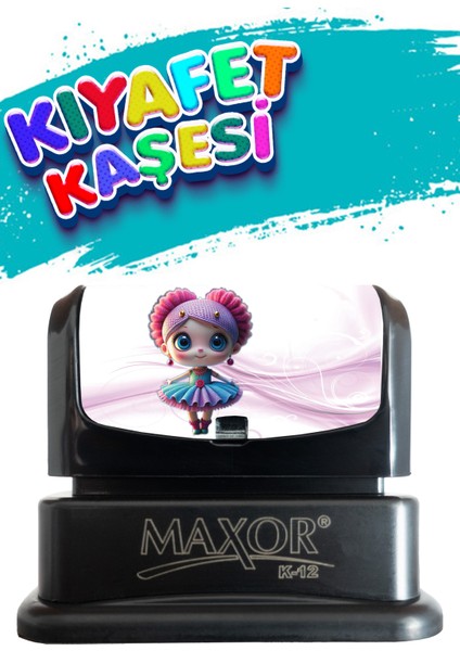 Kıyafet Kaşesi Balerin Temalı Öğrenci Kaşesi / Kıyafet Etiketi / Kumaş Kıyafet Kaşesi