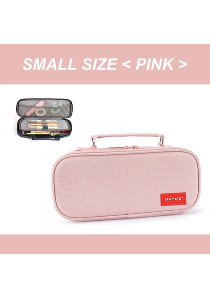 Dıart 1 Adet Büyük Kapasiteli Fermuar Kalem Kasası Çok Işlevli Çift Katmanlı Kalem Depolama Çanta Kırtasiye Okul Kalemi Davası Malzemeleri (Yurt Dışından)