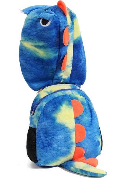 Moda Dinozor Tasarım Sırt Çantaları Çocuklar Için Sevimli Kız Bebek Okul Çantaları Sevimli Erkekler Hoody Hat Backbags Anaokulu Bagscolor: Mavi (Yurt Dışından)