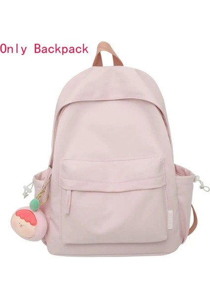 Sırt Çantası Sıradan Tuval Kitap Sırt Çantası Yeşil Ayarlanabilir Kayış Büyük Kapasiteli Sokak Seyahat Çantası Öğrenci Okul Çantaları Portablecolor: Pembe (Yurt Dışından)