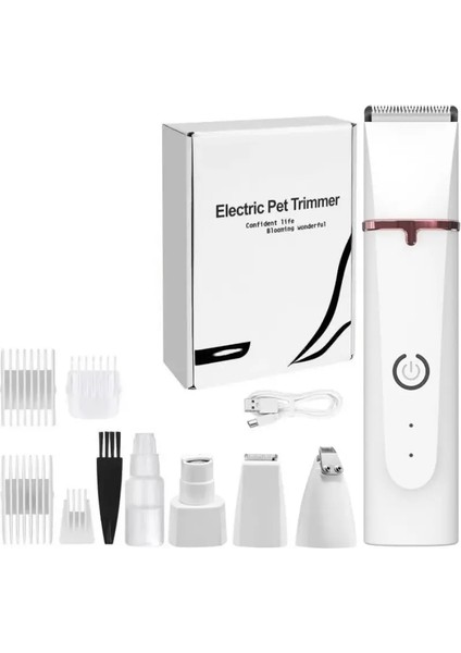 4 Arada 1 Elektrik Saç Krimer Tımarlama Pets Düzelti Tırnak Öğütücü Profesyonel Kesici Makinesi Kesme Aracı Köpek Için: 4 In1 -ZCC162 (Yurt Dışından)