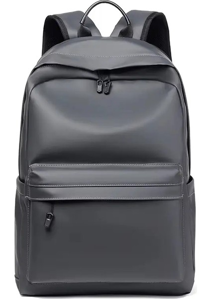 Yeni Moda Erkekler Deri Sırt Çantası Siyah Okul Çantaları Genç Erkekler Için 15.6 Inç Dizüstü Bilgisayar Sırt Çantaları Mochila Maskulina Yüksek Kalite Color: Siyah (Yurt Dışından)
