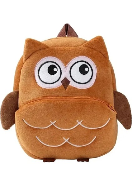 Çocuklar Sevimli Karikatür Unicorn Dinozor Okul Çantaları Peluş Sırt Çantaları Toddler Rucksack Anaokulu Schoolbag Renk: Baykuş (Yurt Dışından)