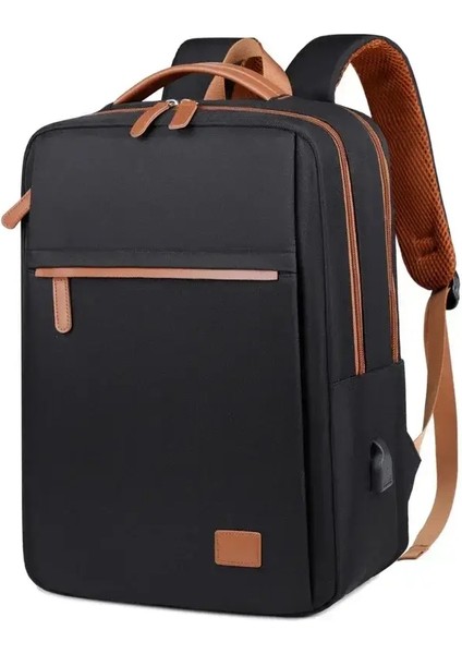 Moda 15.6 Inç Dizüstü Bilgisayar Sırt Çantası Klasik Erkekler Sırt Çantası Kadınlar Büyük Kapasiteli Seyahat Dizüstü Bilgisayar Sırt Çantaları Öğrenci Okulu Bagcolor: Siyah (Yurt Dışından)