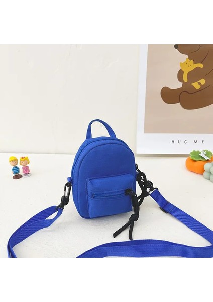 Çocuklar Messenger Çanta Tuval Omuz Çantası Katı Anne Çocuk Çantaları Kız Cüzdanı Seyahat Çantaları Kadın Çantaları Сжняım Mochila Renk: Mavi (Yurt Dışından)