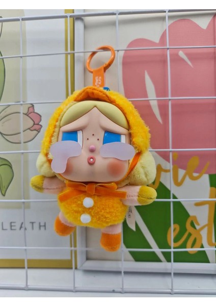 Ağla Bebek Vinil Yüz Peluş Kutu Tekrar Ağlama Seri Oyuncak Li Çanta Hayvan Çantası Kolye Anahtar Zincirleri Kız Sunar Renk: Cry Ördek 1pcs (Yurt Dışından)