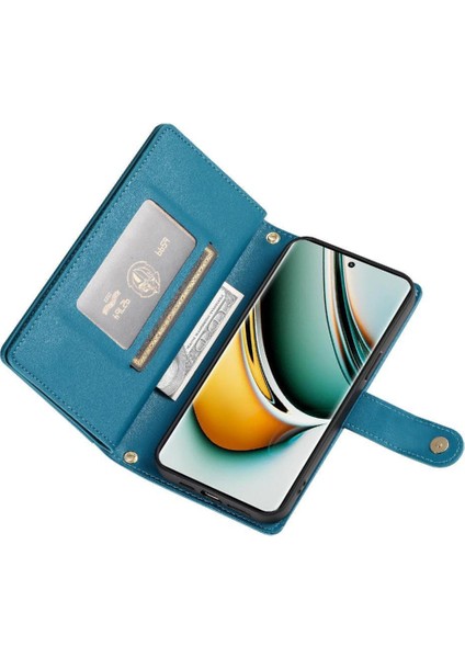 Realme 11 Pro Için Flip Case Crossbody Kayış Standı Çok Fonksiyonlu Cüzdan (Yurt Dışından) indirimleri