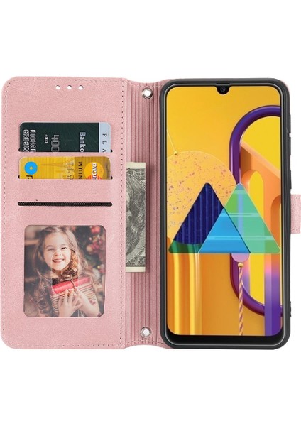 Samsung Galaxy M21 Için Flip CASE/M30S Kickstand Cüzdan Kılıf Manyetik Pu (Yurt Dışından) modelleri