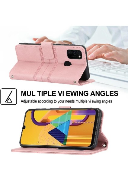 Samsung Galaxy M21 Için Flip CASE/M30S Kickstand Cüzdan Kılıf Manyetik Pu (Yurt Dışından) indirimleri