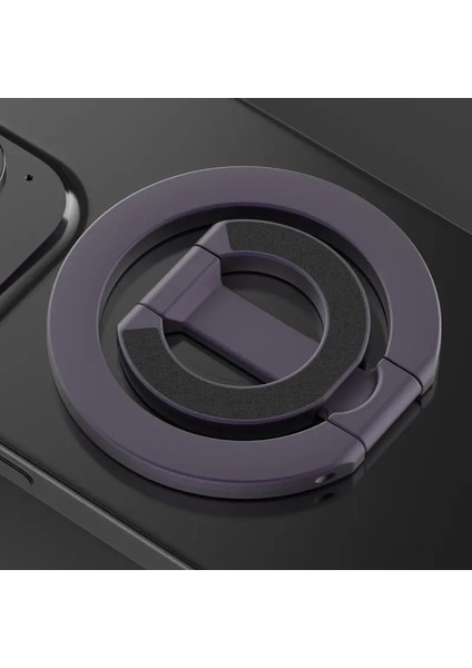 Evrensel Manyetik Telefon Parmak Yüzük Tutucu 360 ° Dönen Katlanabilir Cep Telefon Yüzük Tutucu Magsafe Çıkarılabilir Cep Telefonu Kickstand Rengi: Violet/紫罗兰 (Yurt Dışından)