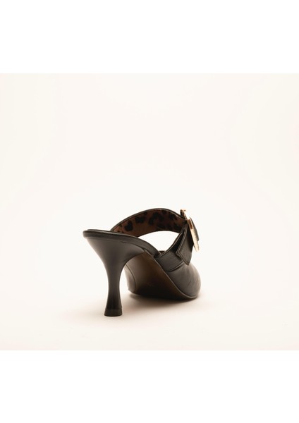 Debora Taş Detaylı Yüksek Topuk Kadın Terlik Ayakkabı fiyatları