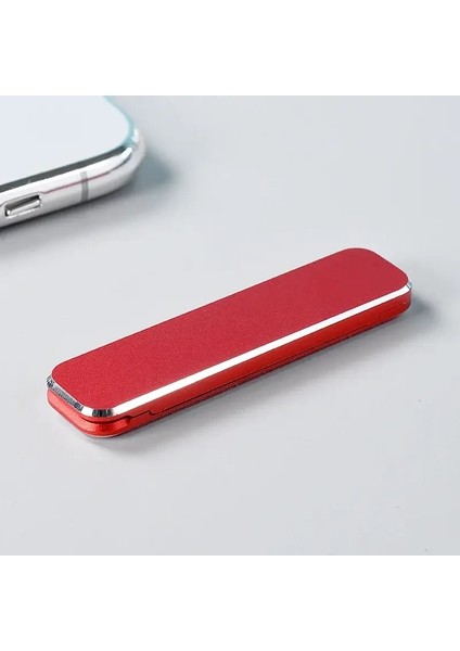 Katlanır Mini Metal Telefon Tutucu Alüminyum Alaşım Katlanabilir Masaüstü Stand 360 Dönen Evrensel Cep Telefon Masası Braket Renk: Kırmızı (Yurt Dışından)