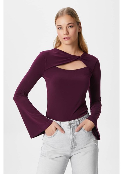 Kadın Roof Mürdüm Sandy Bluz fiyatları