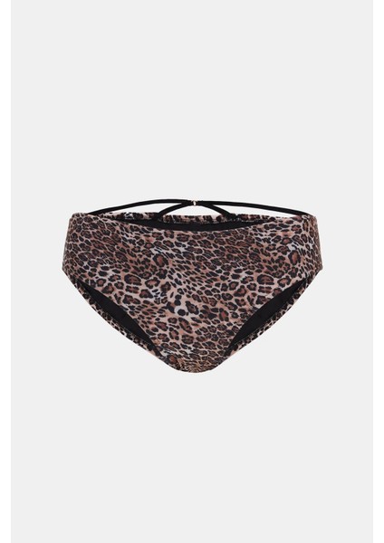 Capetown Leopar Desenli Biyeli Toparlayıcı Bikini Altı modelleri