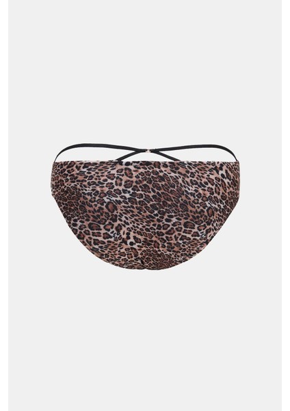 Capetown Leopar Desenli Biyeli Toparlayıcı Bikini Altı fırsatları
