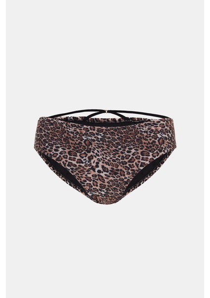 Capetown Leopar Desenli Biyeli Toparlayıcı Bikini Altı fırsatları